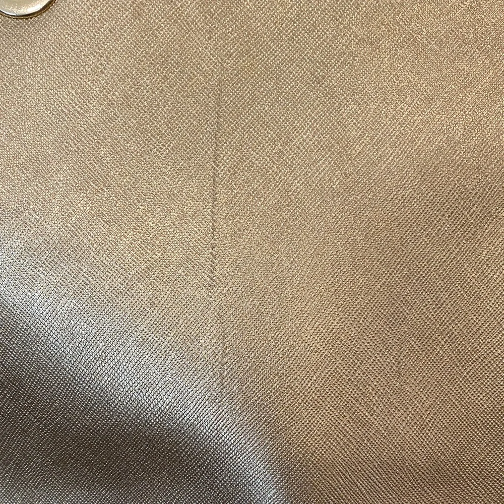 Michael Kors Metallic Gold Tote with Chain-Strap Accents - Picture 7 of 10